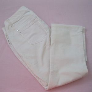 White House Black Market jeans, off-white, Sz 4